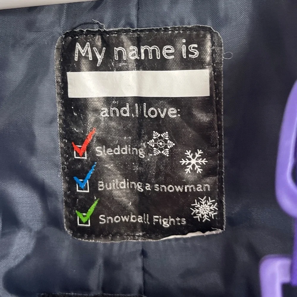 Arctix Purple Snow Bib Overalls Toddler Kids Winter Ski Snowboard‎ Pants 2T